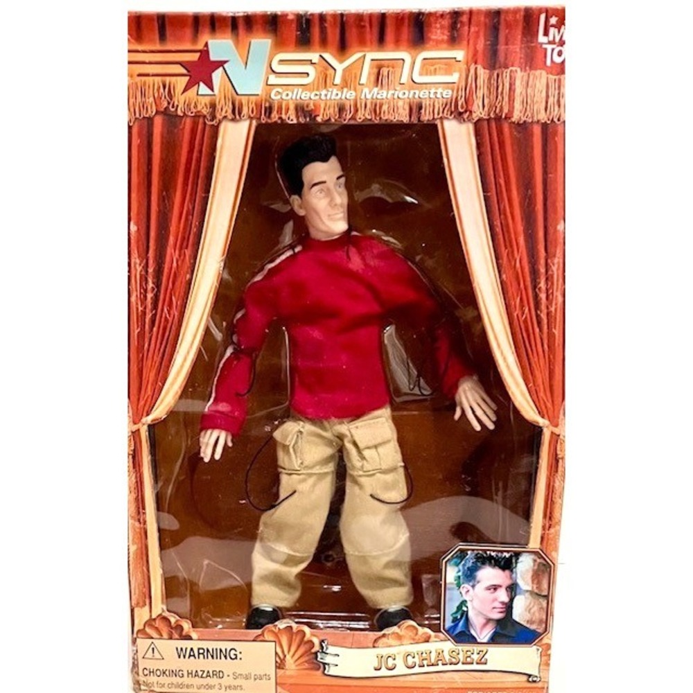 NSYNC JC Chasez Collectible Marionette Doll Living Toyz 2000  In‎ Original  Box